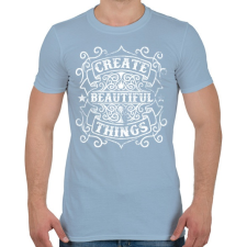 PRINTFASHION Alkoss csodás dolgokat! - Férfi póló - Világoskék férfi póló