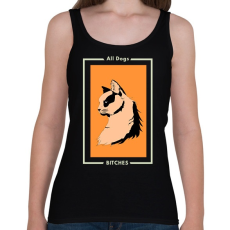 PRINTFASHION ALL DOG BITCHES - Női atléta - Fekete