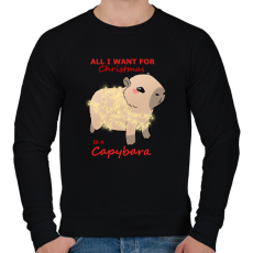 PRINTFASHION All i want for christmas... #2 - Férfi pulóver - Fekete