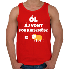 PRINTFASHION ALL I WANT FOR CHRISTMAS IS JUH - Férfi atléta - Piros