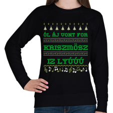PRINTFASHION ALL I WANT FOR CHRISTMAS IS YOU - Női pulóver - Fekete női pulóver, kardigán