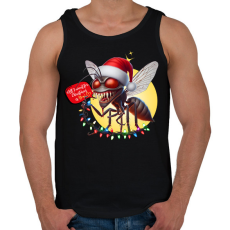 PRINTFASHION All I want for Christmas is You! - Vicces karácsonyi szúnyog - Férfi atléta - Fekete