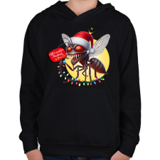 PRINTFASHION All I want for Christmas is You! - Vicces karácsonyi szúnyog - Gyerek kapucnis pulóver - Fekete gyerek pulóver, kardigán