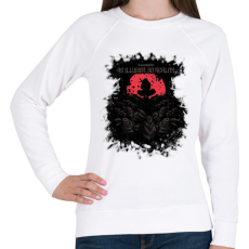 PRINTFASHION All illusion, so reality - Női pulóver - Fehér