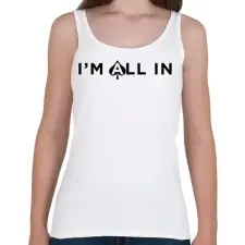 PRINTFASHION All in - Női atléta - Fehér női trikó