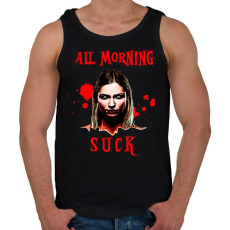 PRINTFASHION all morning suck - Férfi atléta - Fekete