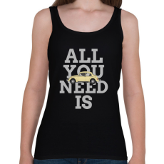 PRINTFASHION All you need is Beetle - Női atléta - Fekete