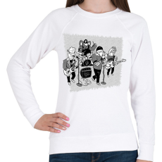PRINTFASHION Állat zenekar - Női pulóver - Fehér