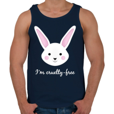 PRINTFASHION Állatkísérlet-mentes - Férfi atléta - Sötétkék atléta, trikó