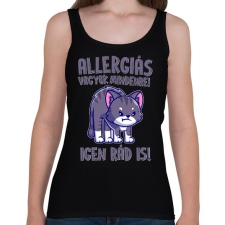 PRINTFASHION Allergiás vagyok mindenre - Női atléta - Fekete női trikó