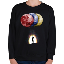 PRINTFASHION Álmodozók - Gyerek pulóver - Fekete gyerek pulóver, kardigán