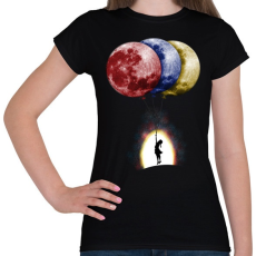 PRINTFASHION Álmodozók - Női póló - Fekete