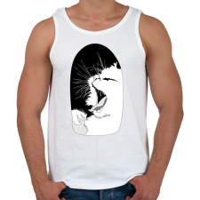 PRINTFASHION Álmoscic - Férfi atléta - Fehér atléta, trikó