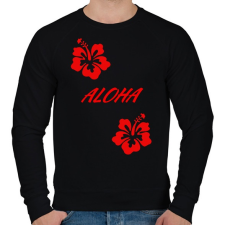 PRINTFASHION Aloha  - Férfi pulóver - Fekete férfi pulóver, kardigán