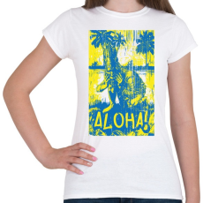 PRINTFASHION Aloha - Női póló - Fehér