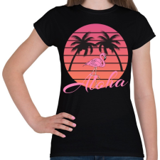 PRINTFASHION Aloha - Női póló - Fekete női póló