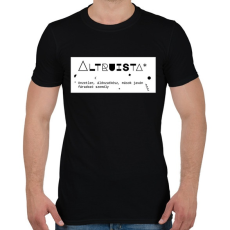 PRINTFASHION Altruista - Férfi póló - Fekete