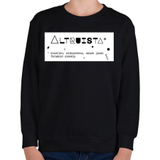 PRINTFASHION Altruista - Gyerek pulóver - Fekete gyerek pulóver, kardigán
