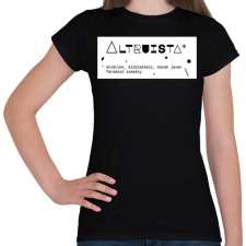 PRINTFASHION Altruista - Női póló - Fekete női póló