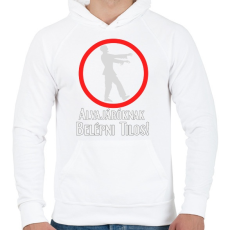 PRINTFASHION alvajáróknak... - Férfi kapucnis pulóver - Fehér