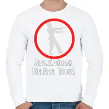 PRINTFASHION alvajáróknak... - Férfi pulóver - Fehér férfi pulóver, kardigán