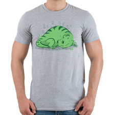 PRINTFASHION Alvó T-rex - Férfi póló - Sport szürke férfi póló