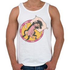 PRINTFASHION Alvó tacskó - Férfi atléta - Fehér