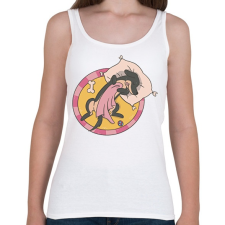 PRINTFASHION Alvó tacskó - Női atléta - Fehér női trikó