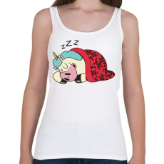 PRINTFASHION Alvó unikornis - Női atléta - Fehér