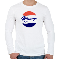 PRINTFASHION Always - Férfi hosszú ujjú póló - Fehér