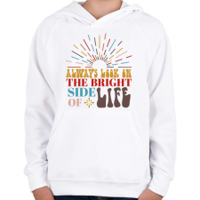 PRINTFASHION Always look on the bright side - Gyerek kapucnis pulóver - Fehér gyerek pulóver, kardigán