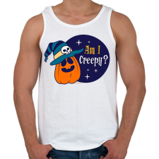 PRINTFASHION Am I Creepy? - Férfi atléta - Fehér atléta, trikó