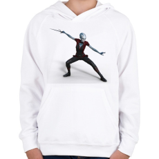 PRINTFASHION Amazon - Gyerek kapucnis pulóver - Fehér