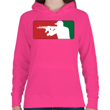PRINTFASHION AMD league - Női kapucnis pulóver - Fukszia női pulóver, kardigán