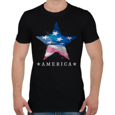 PRINTFASHION AMERICA 2 - Férfi póló - Fekete