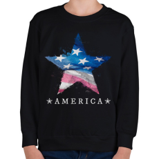 PRINTFASHION AMERICA 2 - Gyerek pulóver - Fekete