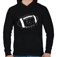 PRINTFASHION American football - Férfi kapucnis pulóver - Fekete férfi pulóver, kardigán