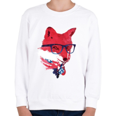PRINTFASHION American fox - Gyerek pulóver - Fehér