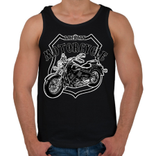 PRINTFASHION american motorcycle - Férfi atléta - Fekete atléta, trikó
