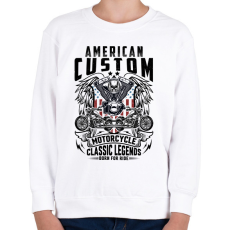 PRINTFASHION american motorcycle - Gyerek pulóver - Fehér