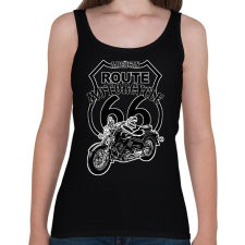 PRINTFASHION american motorcycle - Női atléta - Fekete női trikó