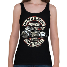PRINTFASHION American motorcycle - Női atléta - Fekete női trikó