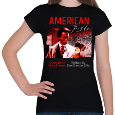 PRINTFASHION american psyho - Női póló - Fekete női póló