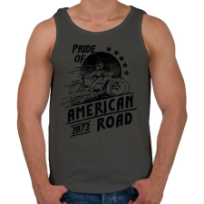 PRINTFASHION Amerika büszkesége  - Férfi atléta - Sötétszürke atléta, trikó