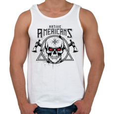 PRINTFASHION Amerika őslakosok - Native Americans - Férfi atléta - Fehér
