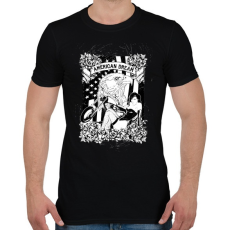 PRINTFASHION Amerikai álom - Férfi póló - Fekete