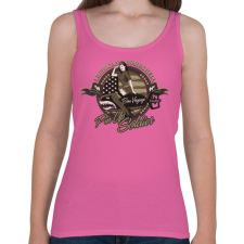 PRINTFASHION Amerikai bombázó - Női atléta - Rózsaszín női trikó