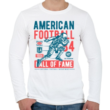 PRINTFASHION Amerikai foci - Férfi hosszú ujjú póló - Fehér amerikai futball felszerelés
