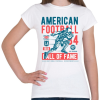 PRINTFASHION Amerikai foci - Női póló - Fehér