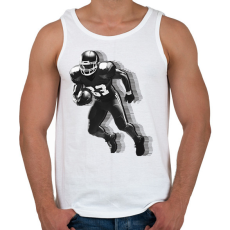 PRINTFASHION Amerikai focista - Férfi atléta - Fehér